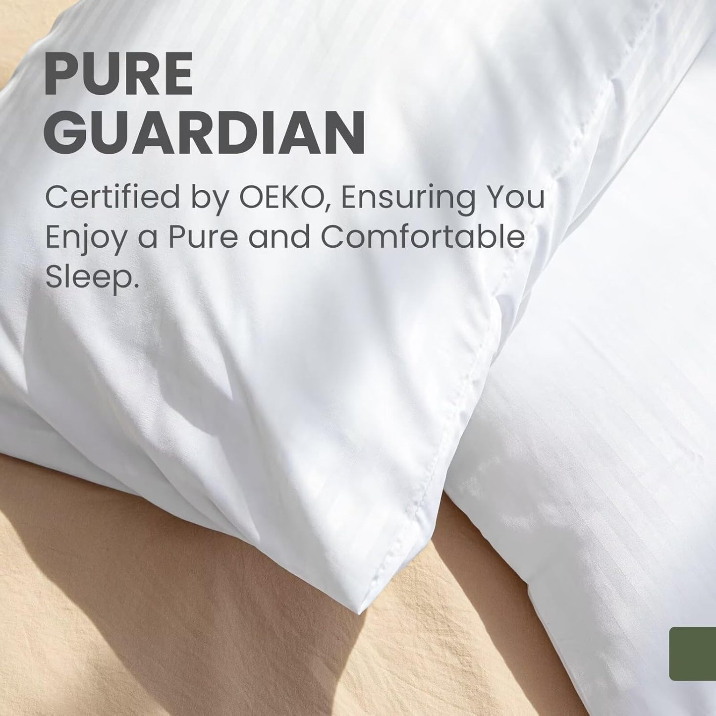 Skiennix Pillow Protectors - Luxury Hotel Quality, Oeko-TEX Certified, Soft & Breathable | 20 x 26" - 4 Pack