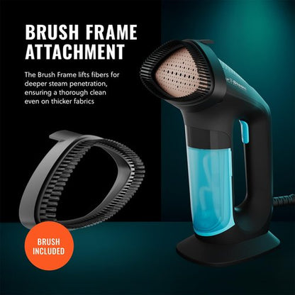 PurSteam SteamPulse Pro Handheld Steamer for Clothes, Portable Handheld Fabric and Garment Travel Steamer Iron Press Wrinkle Remover with Fabric Brush