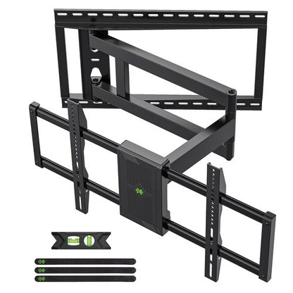 USX Mount Long Arm TV Wall Mount for Most 42-95 inch TV 40 Inch Extension Full Motion TV Mount，Pre-Assembled Wall Mount with Swivel and Tilt Up to 150lbs Fits 8″/12″/16″/24″ Studs VESA 800x400mm