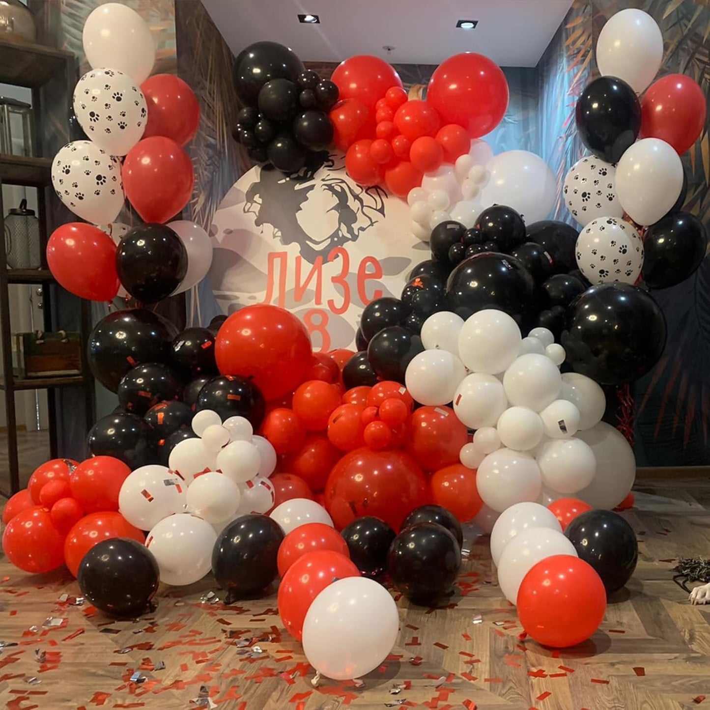 Skiennix 12-Inch Red Latex Balloons - 100 Pack for Birthday, Wedding, Anniversary & Baby Shower Decor