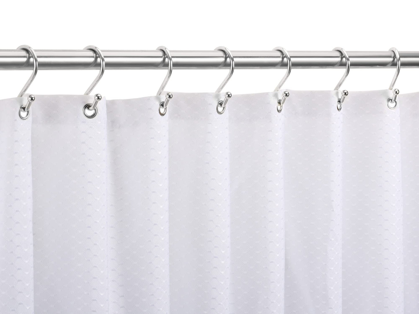 Nickel Shower Curtain Hooks, Rust Proof Shower Curtain Rings for Bathroom, Set of 12 CHICTIE Silver S Shaped Decorative Shower Curtain Hooks Hangers for Bathroom Curtains,Clothing, Towels, etc