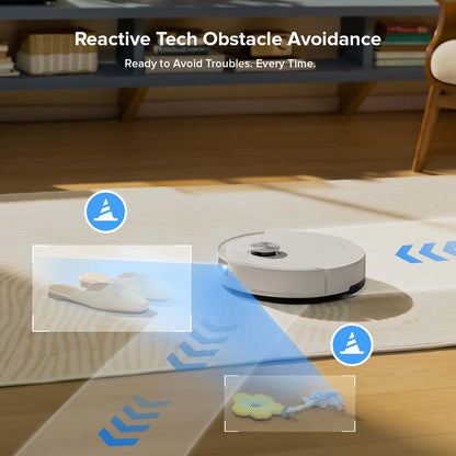 Roborock Q10 S5+ Robot Vacuum & Mop - 10,000Pa Suction, 70-Day Self-Emptying, Sonic Mopping, Ideal for Pet Hair