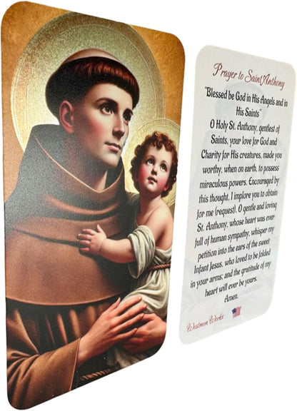 Westmon Works Saint Anthony Statue Kit - Prayer Card for Lost Objects | Made in the USA