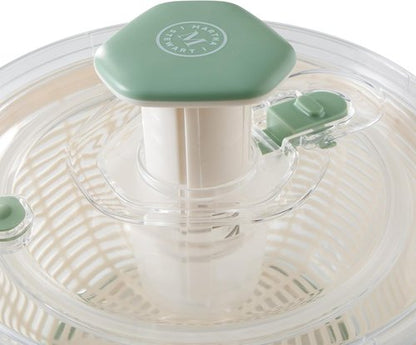 Martha Stewart Gulfwind 6.3 Qt Salad Spinner - Versatile Fruit & Vegetable Washer with Strainer