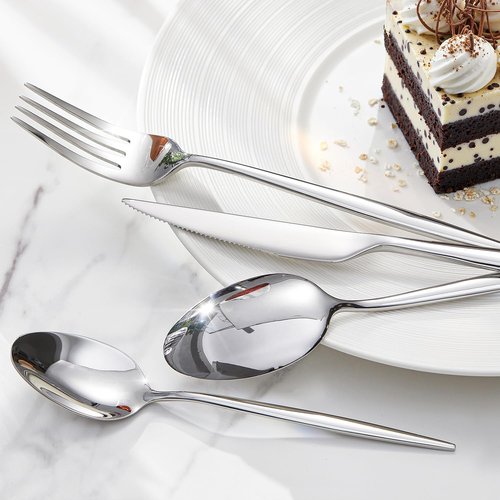 KINGSTONE 60-Piece Silverware Set - Premium 18/10 Stainless Steel Cutlery for Home & Weddings