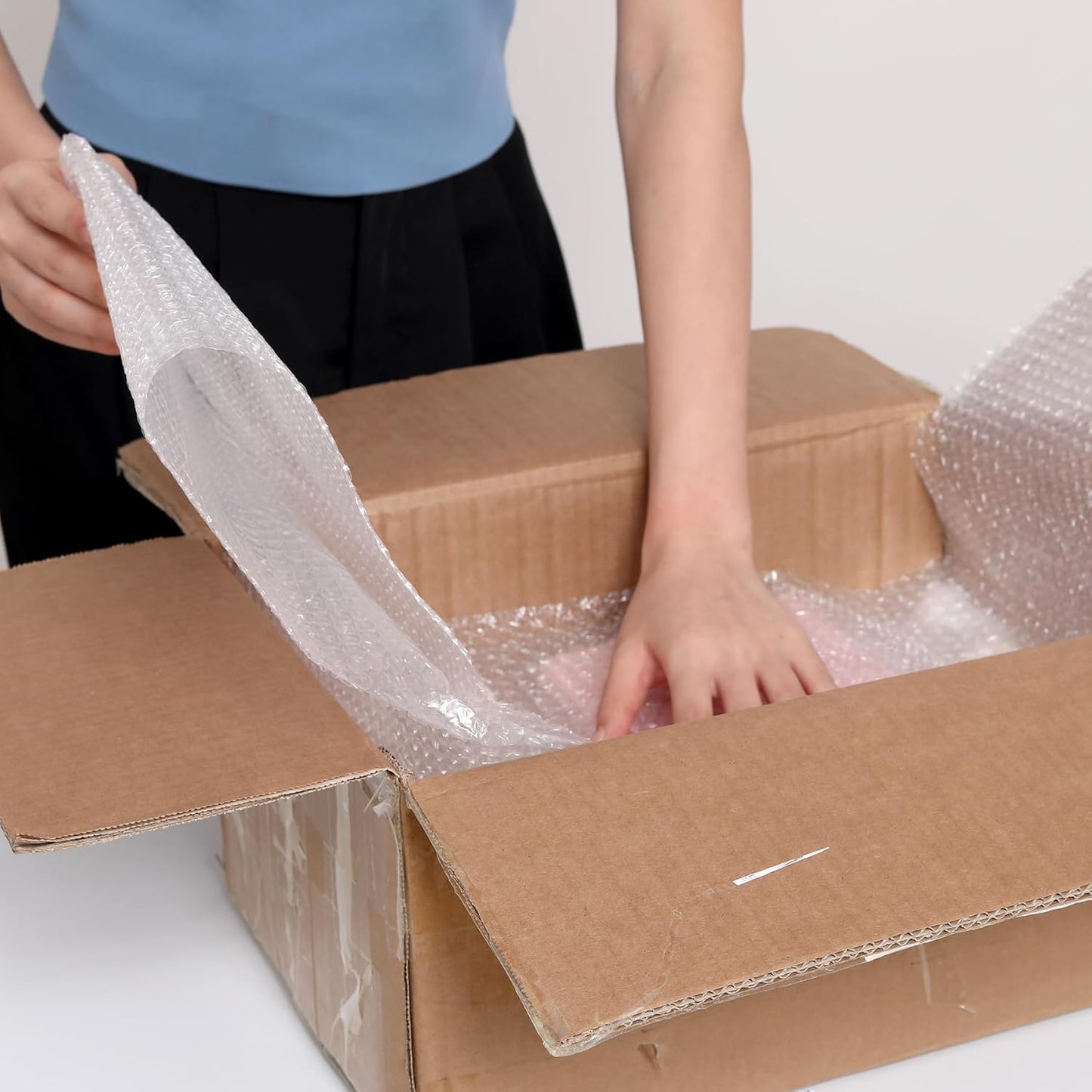 Wanguagua Bubble Packing Wrap - 2 Pack 12 Inch x 72 Ft | Perfect for Moving & Shipping Cushioning