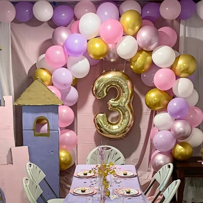 Skiennix 60pcs Pastel Purple Pink Latex Balloons - 12 Inch for Butterfly Birthday & Baby Shower Decor