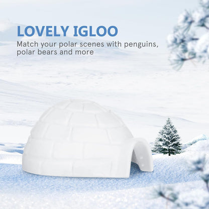Skiennix Mini Igloo Toys - Lifelike Arctic Ice House Models for Kids | 6-Piece Set for Dollhouse Decor