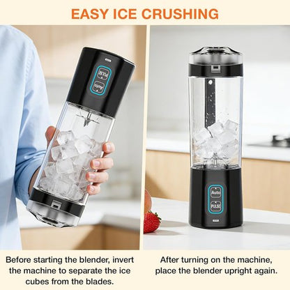 GVODE Portable Blender - 24oz Personal Blender for Smoothies & Shakes | BPA Free, USB-C Rechargeable, Leakproof