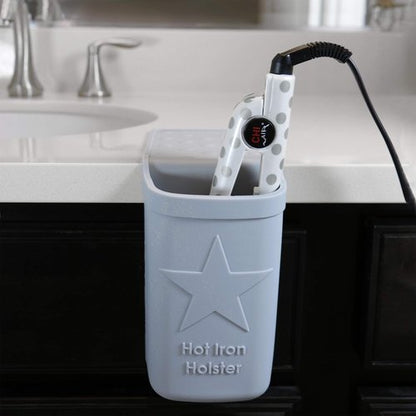 Hot Iron Holster - Adhesive-Free Silicone Storage Pocket for Travel | Heat Resistant to 500°F | Perfect for Curling Irons & Hair Straighteners