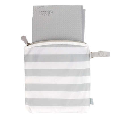Ubbi On-the-Go Changing Mat - Soft, Portable Diaper Bag Accessory for Newborns | Easy to Clean, Gray