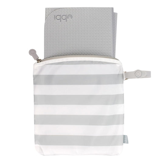 Ubbi On-the-Go Changing Mat - Soft, Portable Diaper Bag Accessory for Newborns | Easy to Clean, Gray