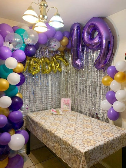 40-Inch Purple Number Balloons by [Brand Name] - Perfect for 2nd, 12th, 21st Birthday Celebrations & Events