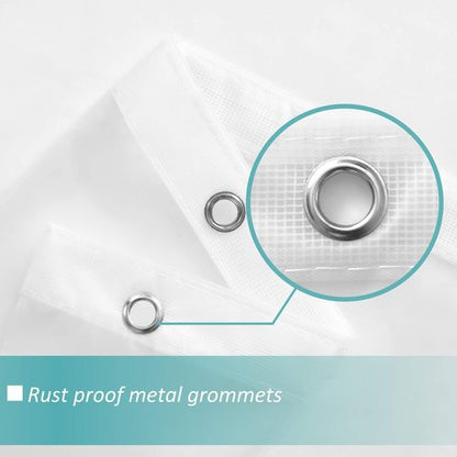 Mrs Awesome Extra Long Shower Curtain Liner with 3 Magnets, Long Frosted PEVA Plastic Shower Curtain for Bathroom Lightweight & Waterproof, 72 x 84, Frost