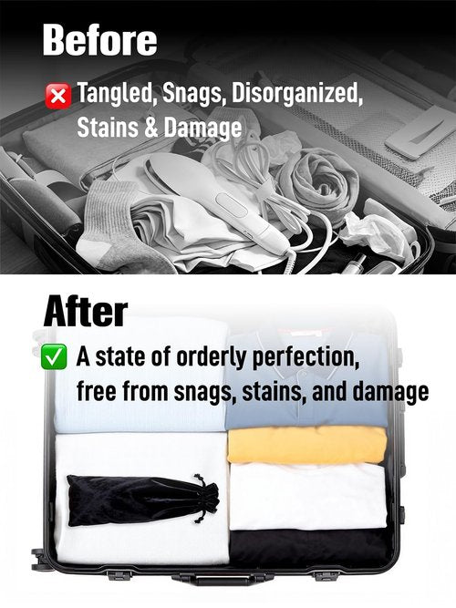DDOTLUNA Portable Steamer Bag for NORI Press Iron Steamer and Garment Steamers a Travel Case Organizer with Hanging Strap and Compact Carry Bag for Travel Storage（Only Bag）