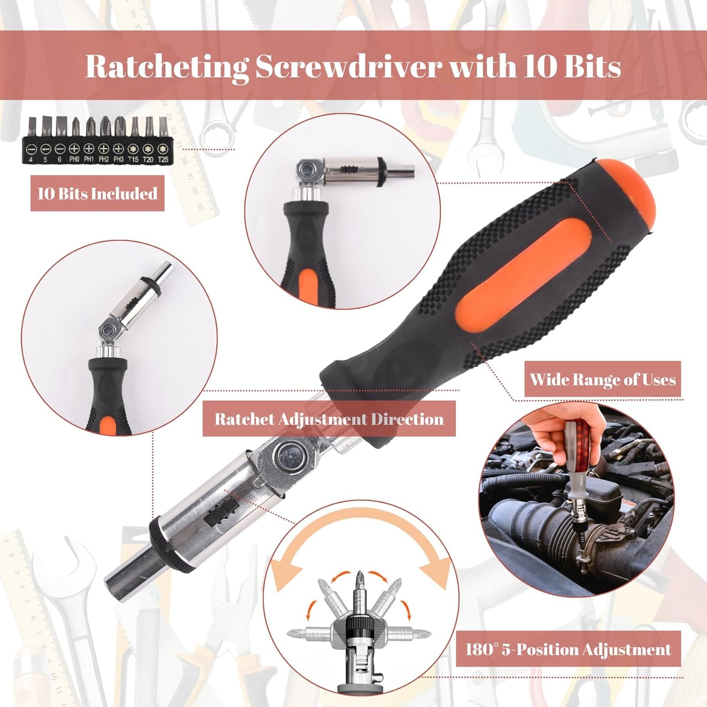 Tool Advent Calendar - 24-Day Mechanics Tools Set for Men | Perfect Christmas Gift for Automotive Enthusiasts