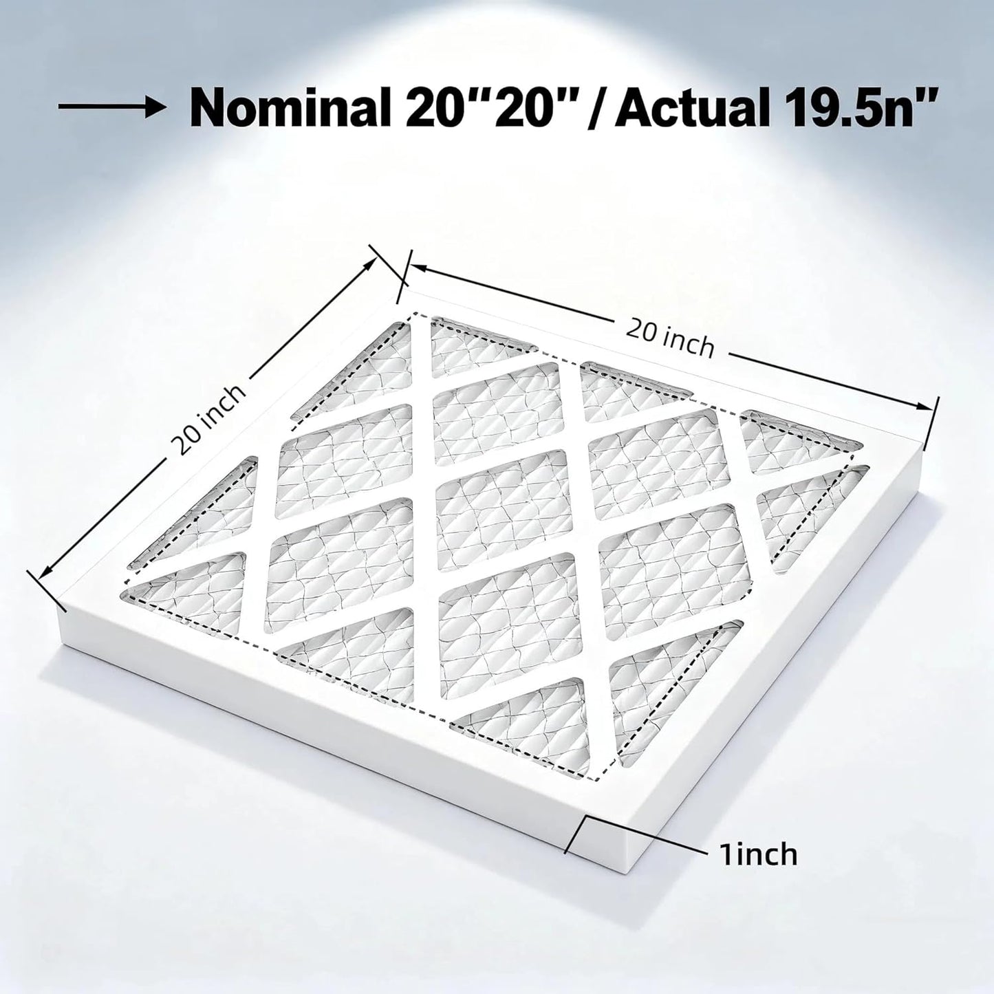 MERV 13 20x20x1 Air Filters by [Brand Name] - 4-Pack Electrostatic Pleated HVAC Filters | Captures Dust, Pollen & Pet Dander
