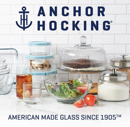 Anchor Hocking Cake Dish Set - 3 Quart Tempered Glass Baking Dishes | Oven & Microwave Safe, Made in USA