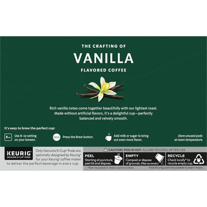 Starbucks K-Cup Coffee Pods - Vanilla Flavored Hot or Iced Coffee | 60 Count Pack
