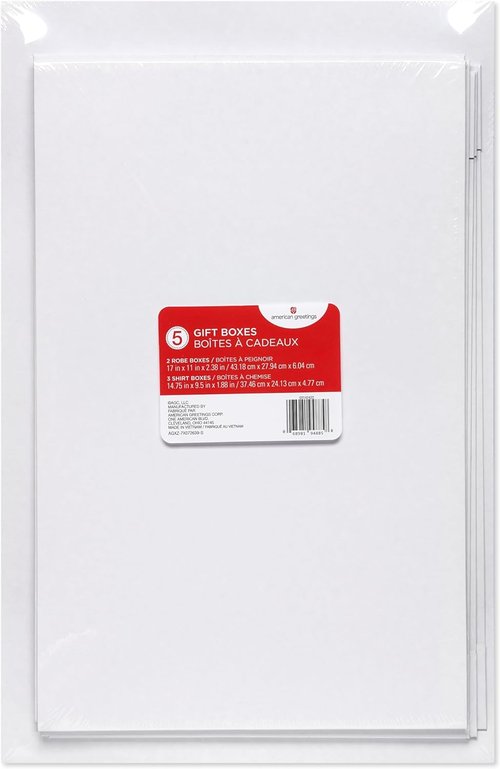 American Greetings Gift Boxes with Lids - Assorted Sizes for Christmas, Birthdays & More
