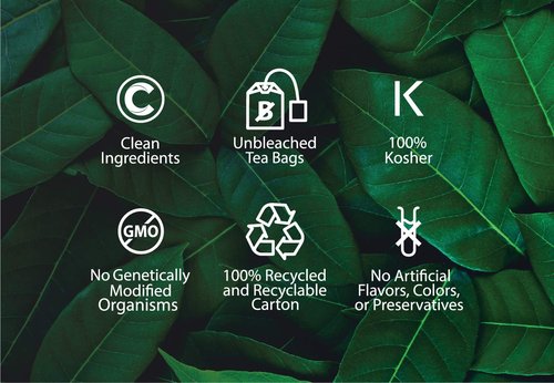 Buddha Teas Organic Wormwood Tea - OU Kosher, USDA Organic, 18 Bleach-Free Bags