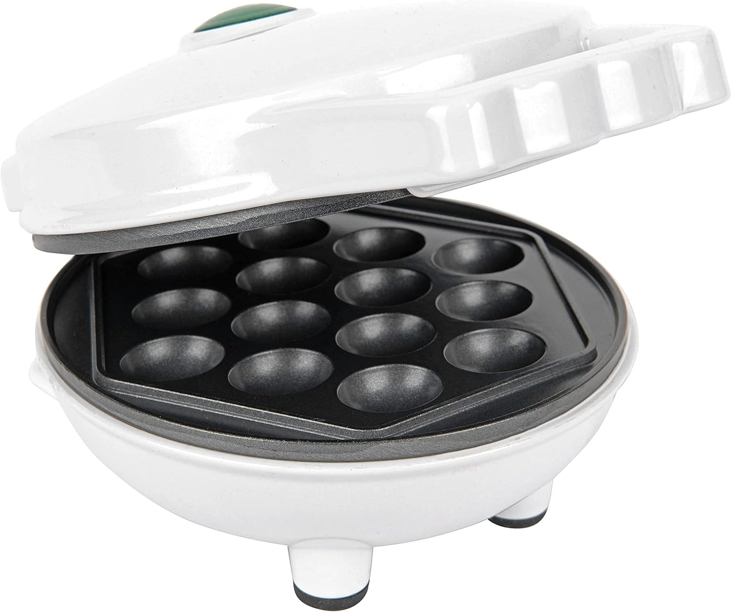 Skiennix Bubble Mini Waffle Maker - Fun Tiny Hong Kong Egg Design, 4" Non-Stick Electric Waffler | Perfect for Desserts and Dorms