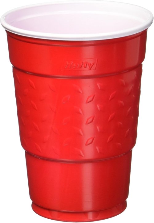 Hefty Easy Grip Party Cups - Durable Red Disposable Cups | 50 Count for Easy Entertaining