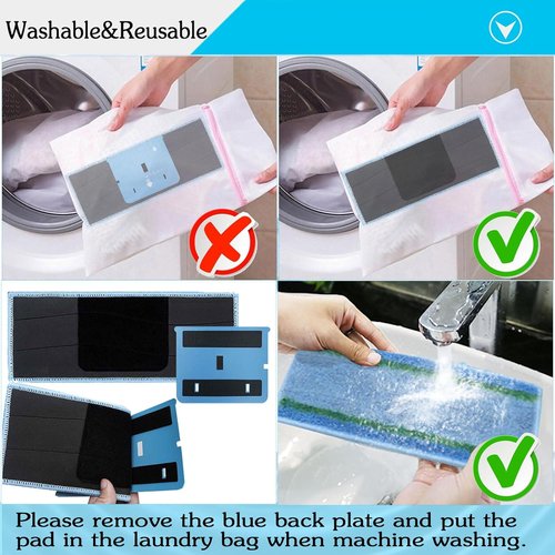 iRobot | 8-Pack Upgraded M6 Wet Mopping Pads - New Sticky Design, Washable & Reusable for Braava Jet M6 Series