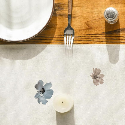 Artoid Mode Brown Poppy Floral Table Runner - 13 x 120 Inch, Brown+13" x 120"