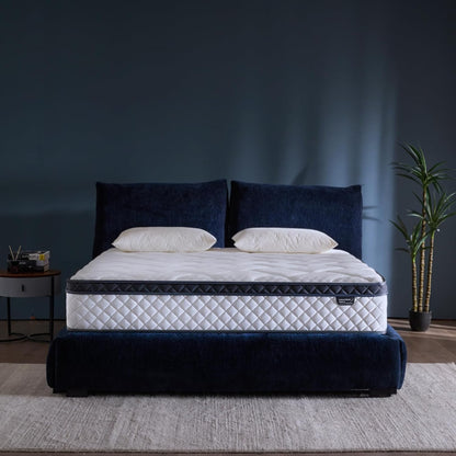 Regine Switzerland Queen Size Mattress - 12 Inch Hybrid with Pocket Springs for Ergonomic Support
