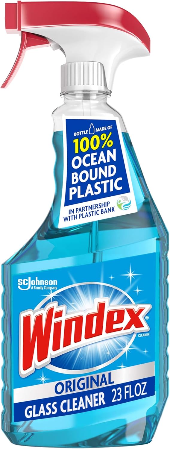 Windex Glass Cleaner Spray - Streak-Free Shine | Original Blue, 23 Fl Oz