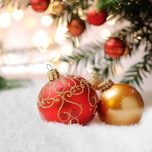 FOIMAS Artificial Snow - Glittery Fake Snow Powder for Christmas Village Crafts | 100g/3.6oz