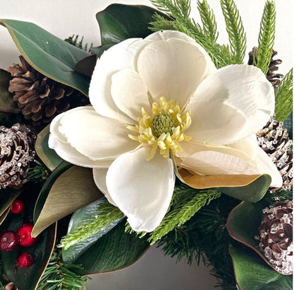 Happy Holiday | Handcrafted Artificial Floral Wreath - Year-Round Decorative Accent for Indoor & Outdoor Use