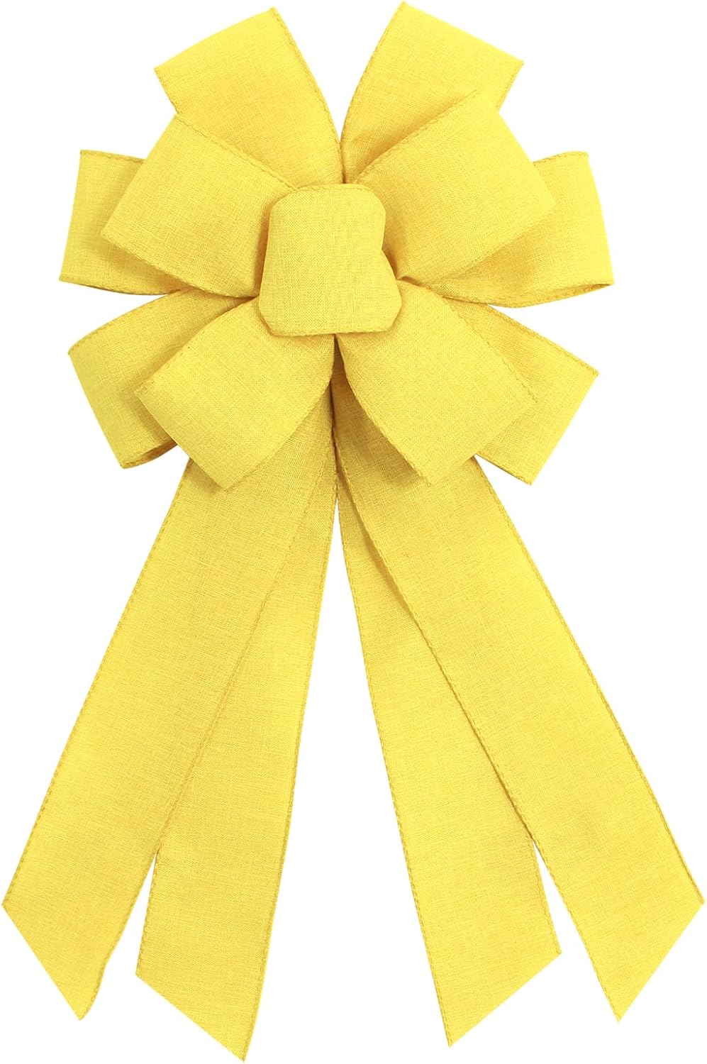 Skiennix Large Yellow Wreath Bow - Perfect for Fall & Thanksgiving Home Decor | Christmas Farmhouse Style