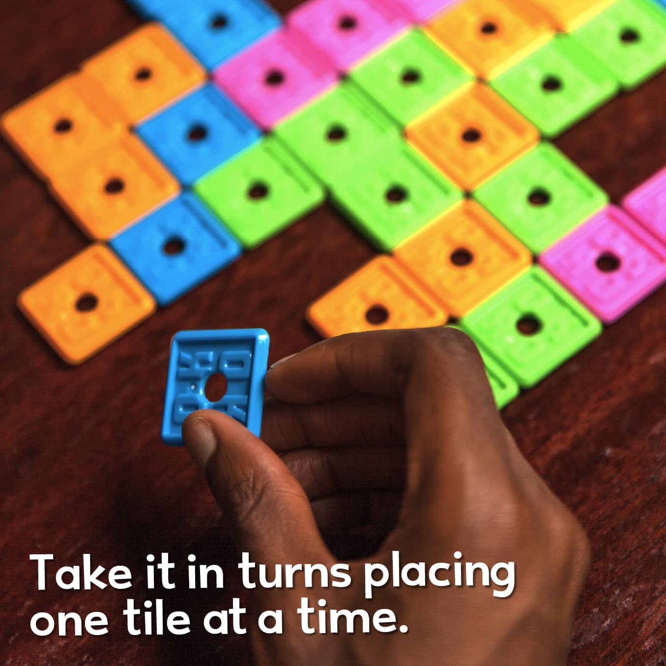 OK Play Ultimate Travel Tile Game - Waterproof & Indestructible | Learn to Play in 10 Seconds | Fun for All Ages
