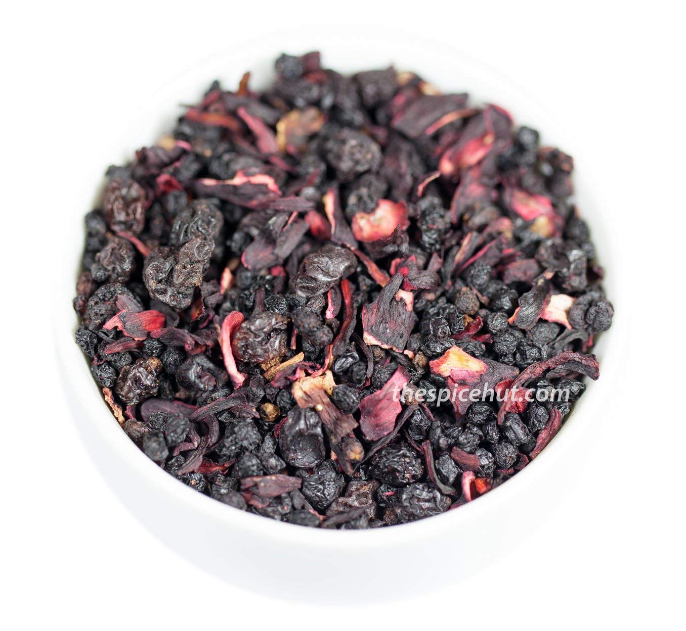 Berry Bliss, Loose Leaf Herbal Tea - Elderberry, Hibiscus, Currant | Caffeine-Free, Cold Care Tea & Immune Boost | bulk 8oz, 80-100 cups | The Spice Hut, First Sip of Tea