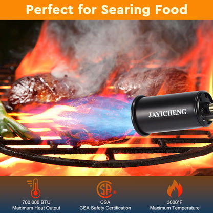 Propane Torch,Kitchen Cooking Blow Torch,700,000BTU Flamethrower,Food Culinary Torch with Safety Lock,Campfire Starter Grill Torch,BBQ Torch for Steak & Creme Brulee