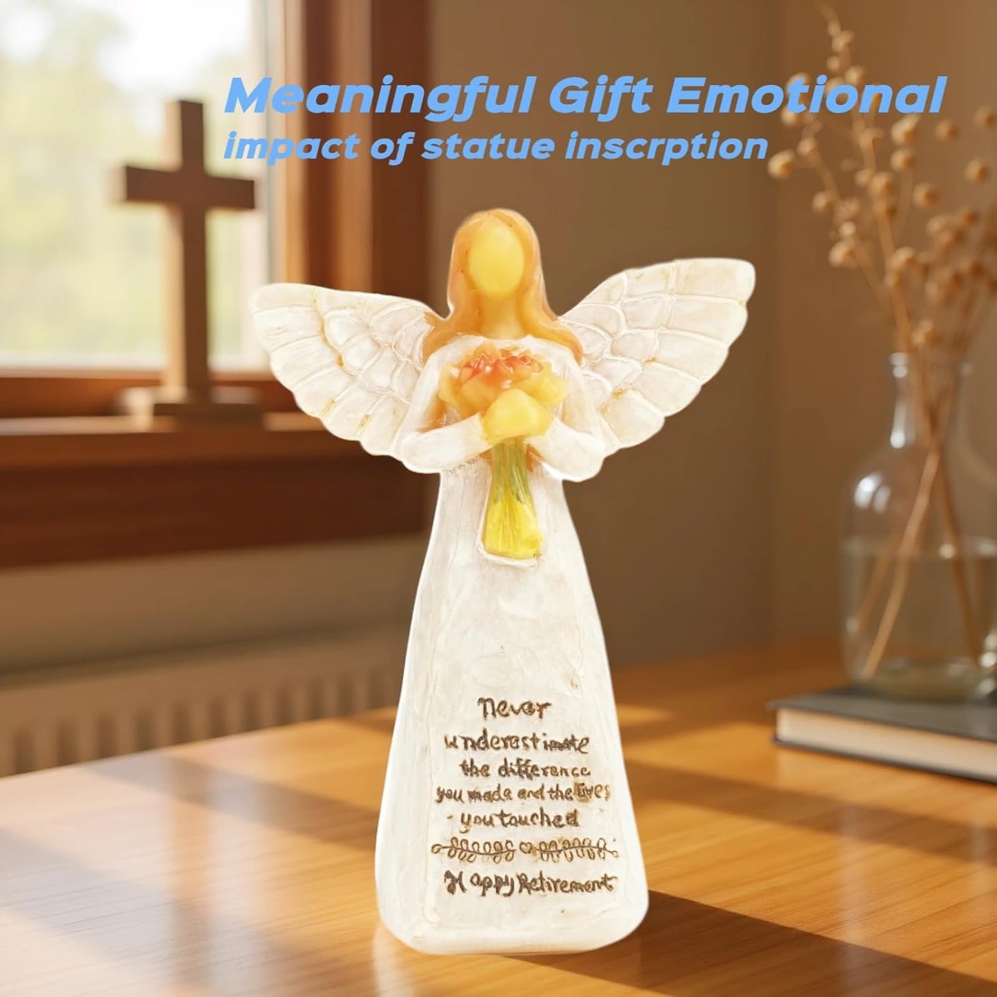 Regine Switzerland Angel Figurines - Thoughtful Retirement Gifts for Women | Perfect Christian Birthday Decor