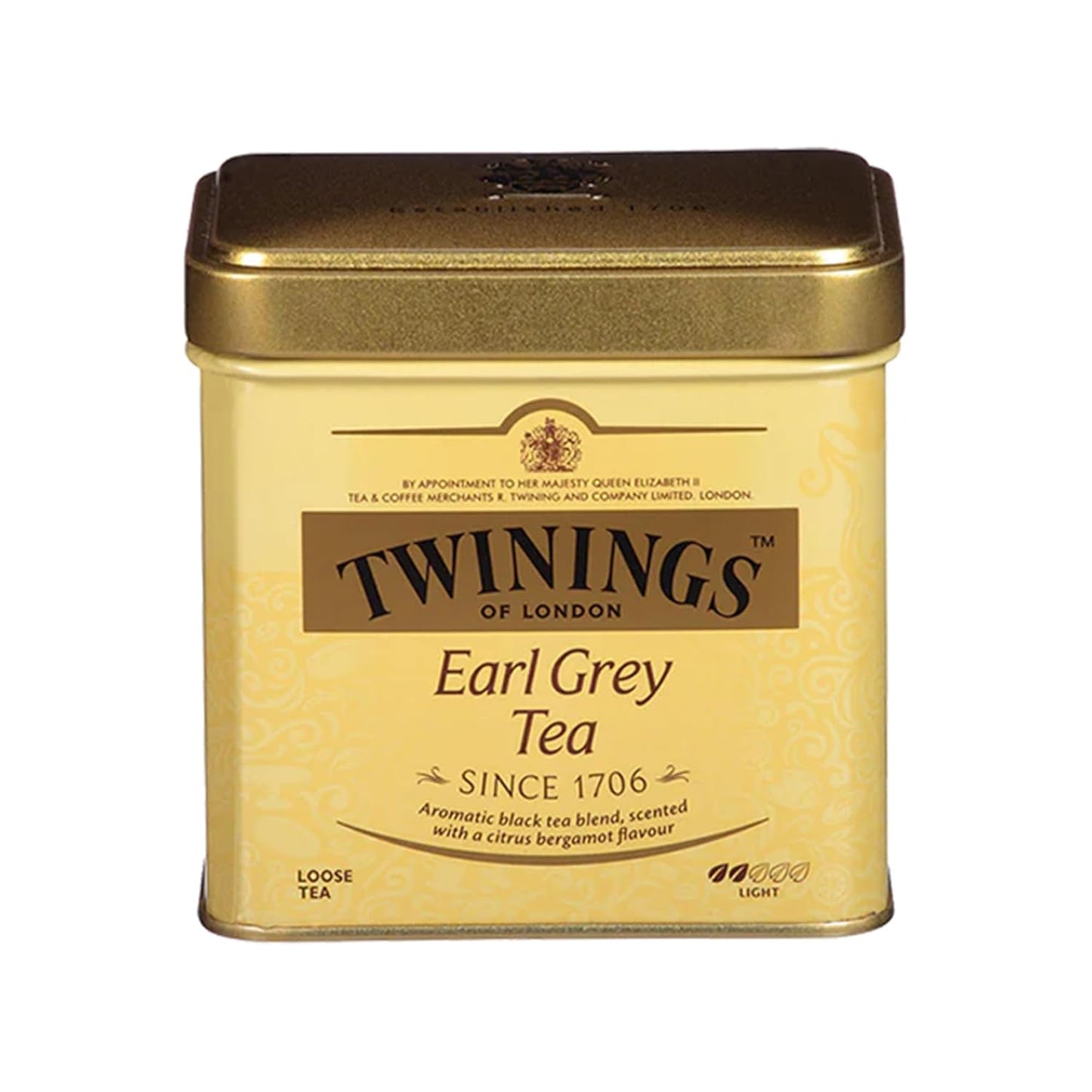 Twinings Earl Grey Loose Tea - Smooth & Flavorful Black Tea Leaves, 7.05 Ounce Tin