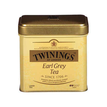 Twinings Earl Grey Loose Tea - Smooth & Flavorful Black Tea Leaves, 7.05 Ounce Tin