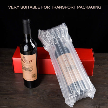 Wine Bottle Travel Protector Bags - 10 Pack Inflatable Travel Cushions with Pump for Luggage Protection