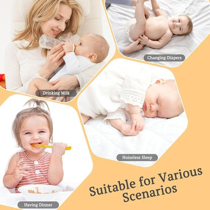 BEDLORE Waterproof Crib Mattress Protector - Ultra Soft Bamboo Viscose Pad Cover | 2 Pack, Dark Gray, 52''x28''
