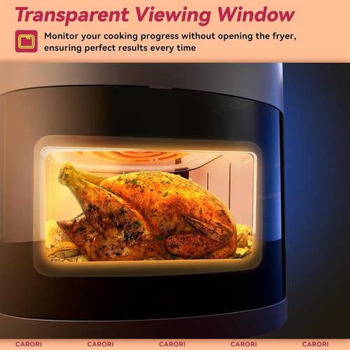 Air Fryer | 12 Presets with Viewing Window - 6Qt Capacity, 400℉ Max Crisp, Nonstick Basket
