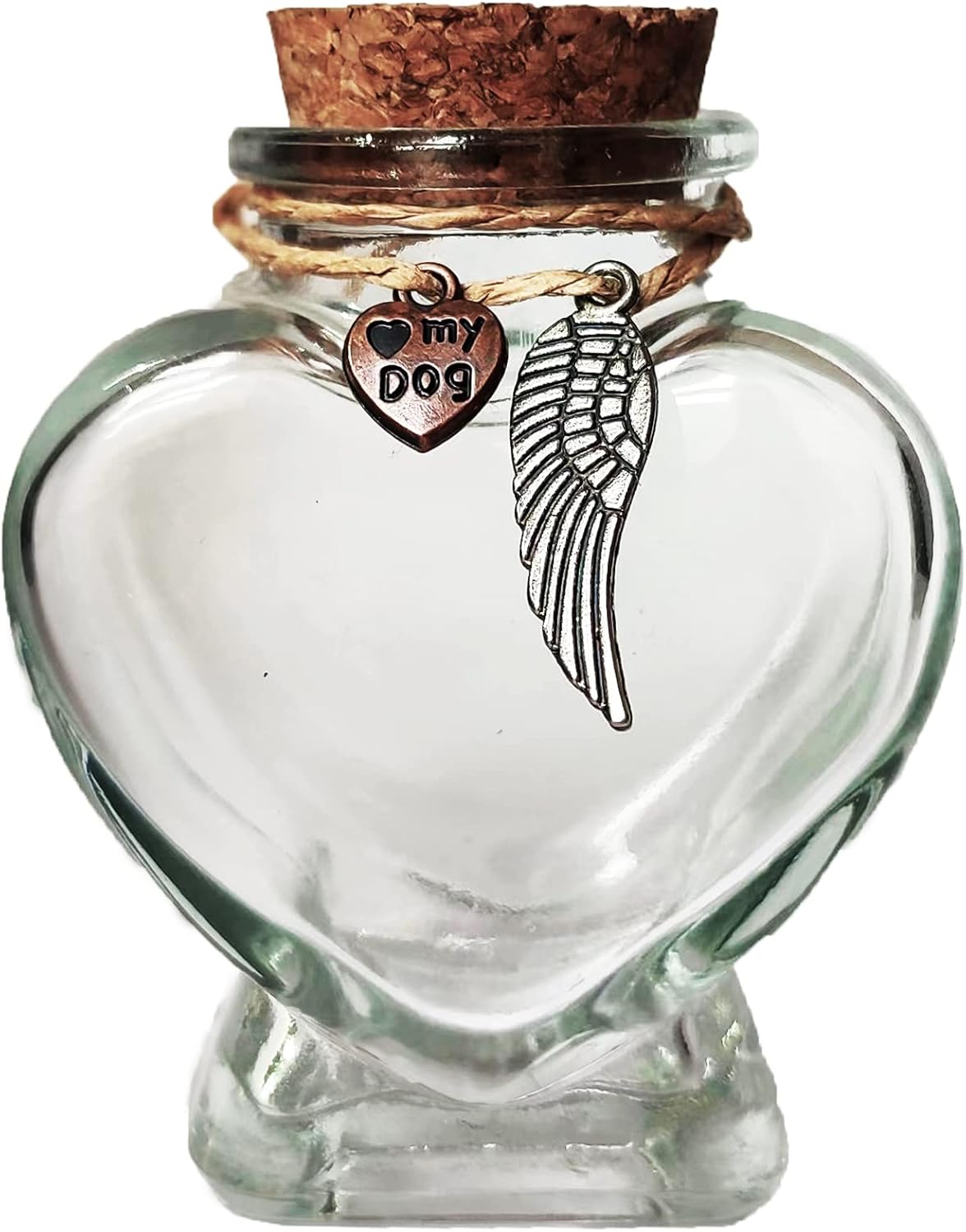 Skiennix Memorial Bottle for Pet Hair - Keepsake Urn for Dog & Cat Fur | Elegant Tribute