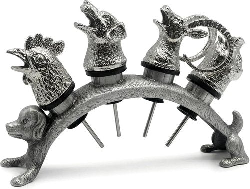 Animal Wine Pourer and Wine Bottle Stopper Holde Display Unique Wine Accessories