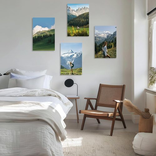 JIMUJIA Custom Canvas Art Print - Personalized Unframed Wall Decor | 12"x18" Custom Portrait for Home & Office