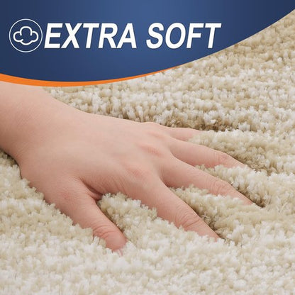 OLANLY Bathroom Runner Rugs 44x24, Extra Soft Absorbent Microfiber Bath Rugs, Rubber Backing, Quick Dry, Machine Washable Bath Mats for Bathroom Floor, Tub and Shower, Home Decor Accessories, Tan