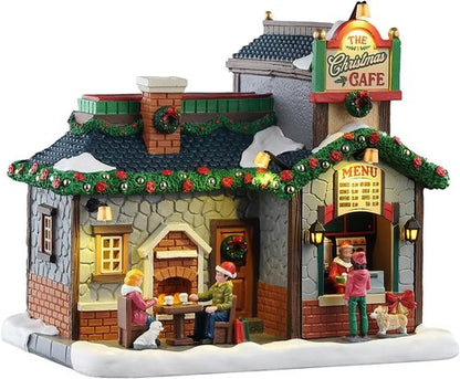 Lemax The Christmas Cafe - Lighted Battery-Operated Building | Festive Decor #55313