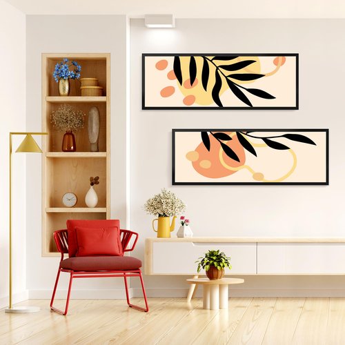 LaVie Home 13.5x40 Picture Frame for Wall Display, 13.5x40 Black Picture Frame with HD Plexiglas, 13.5 x 40 Panoramic Frame 1 Pack, Display Frame for Vertical or Horizontal, Classic Collection