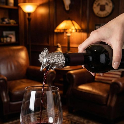 Animal Wine Pourer and Wine Bottle Stopper Holde Display Unique Wine Accessories